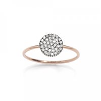 Anello Burato Donna Diamonds Paillettes in Oro rosa Diamante BV103 - BV103-54